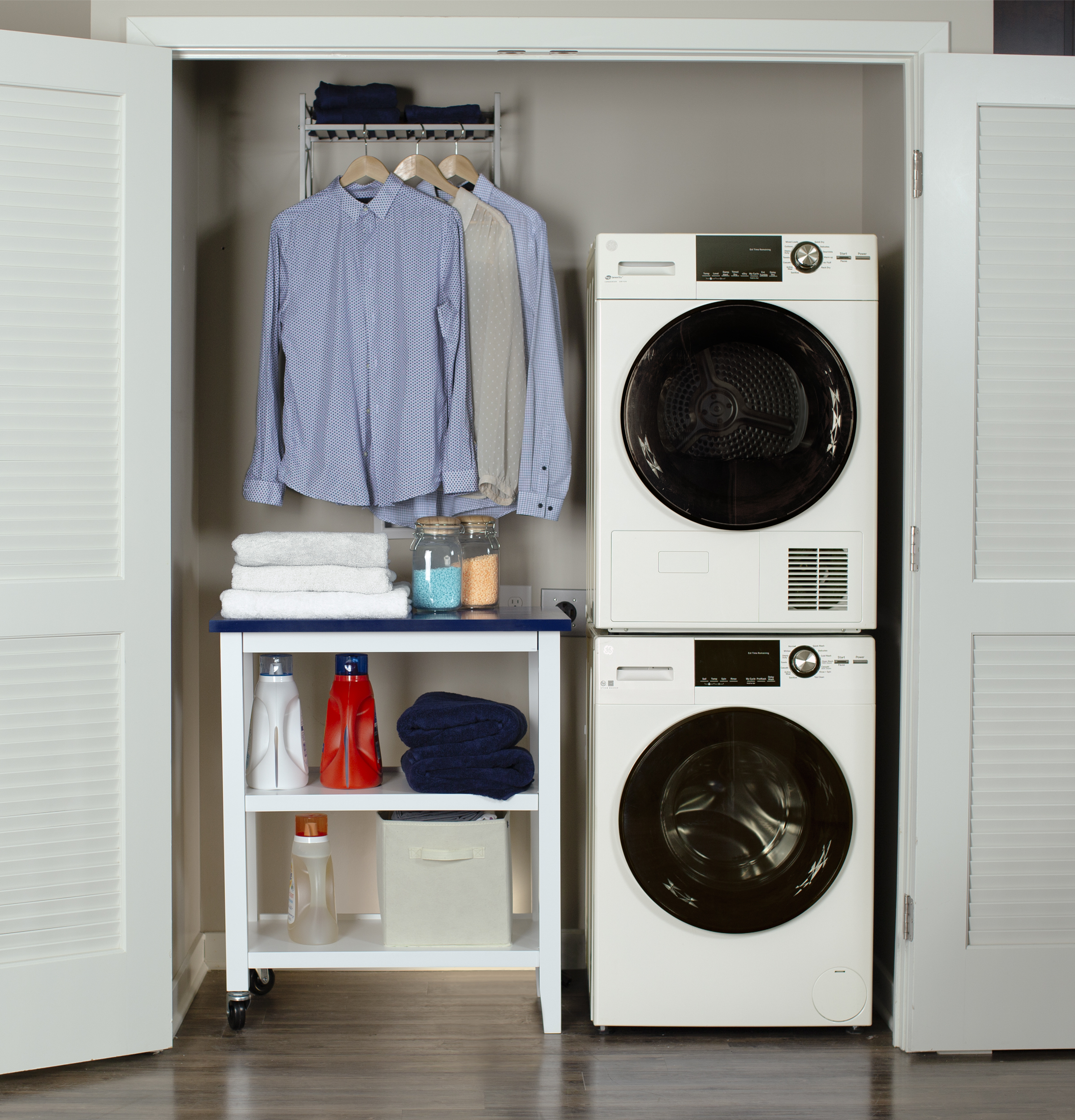24" 4.1 Cu.Ft. Front Load Ventless Condenser Electric Dryer with Stainless Steel Basket view 4