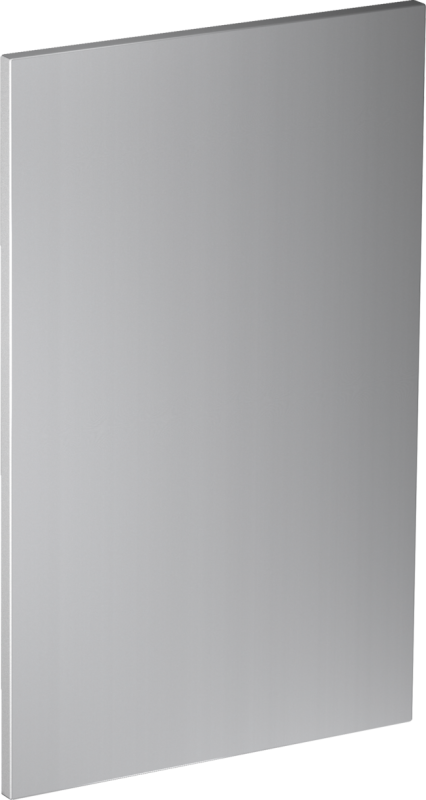Int. front panel: W x H, 18 x 28 in Clean Touch Steel w/o handle & bore holes for fully integrated dishwashers GFVI453727