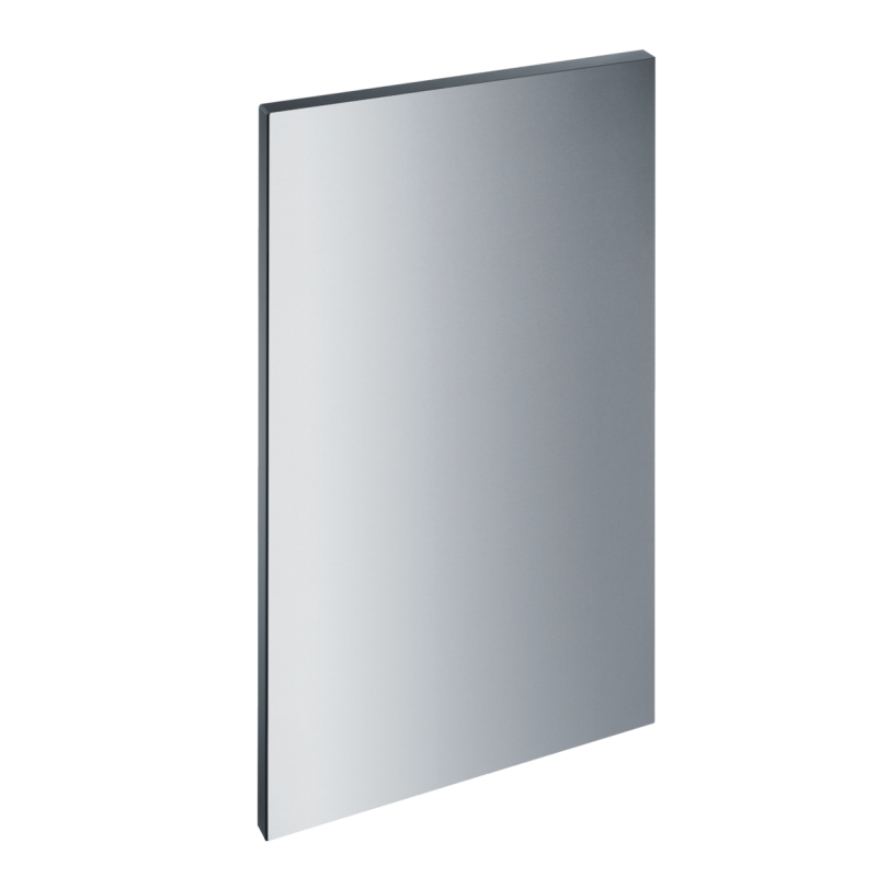 Int. front panel: W x H, 18" x 30" Clean Touch Steel w/o handle & bore holes for fully integrated dishwashers GFVI453777