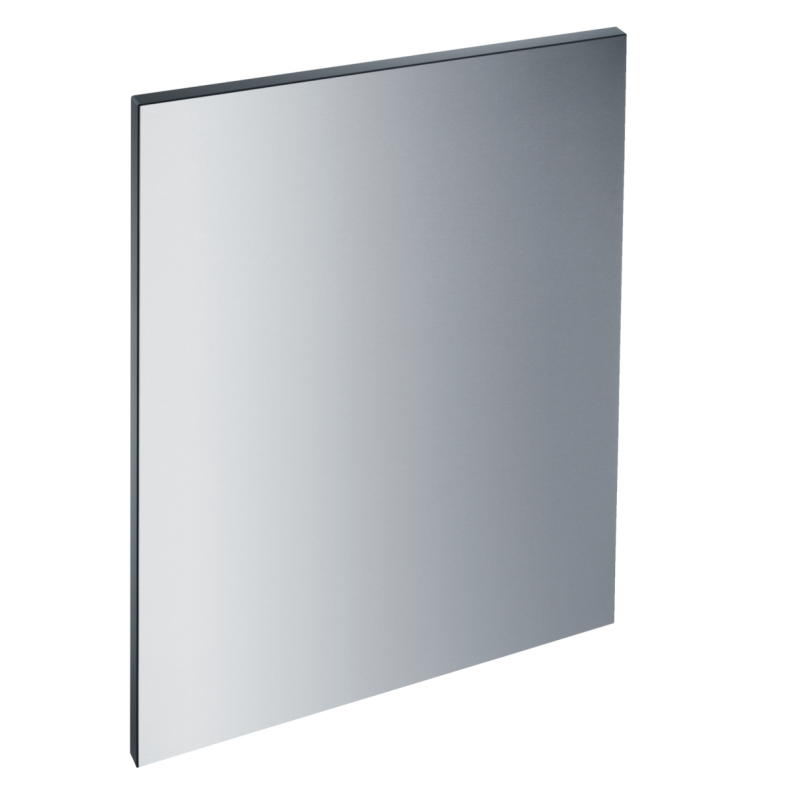 Int. front panel: W x H, 24 x 28 in Clean Touch Steel w/o handle & bore holes for fully integrated dishwashers GFVI70172