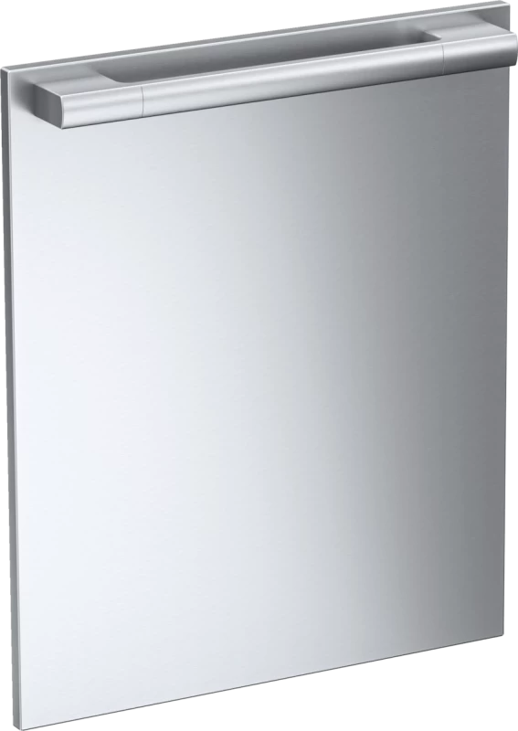 Int. front panel: W x H, 24 x 28 in in Clean Touch Steel finish with handle for fully integrated dishwashers. GFVI71172