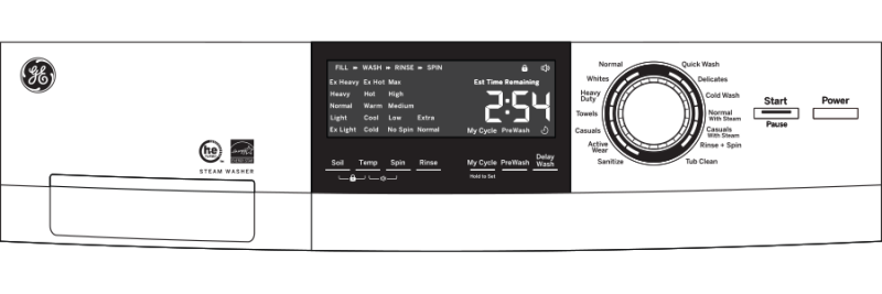 24" 2.4 Cu. Ft. Front Load Washer with Steam view 15