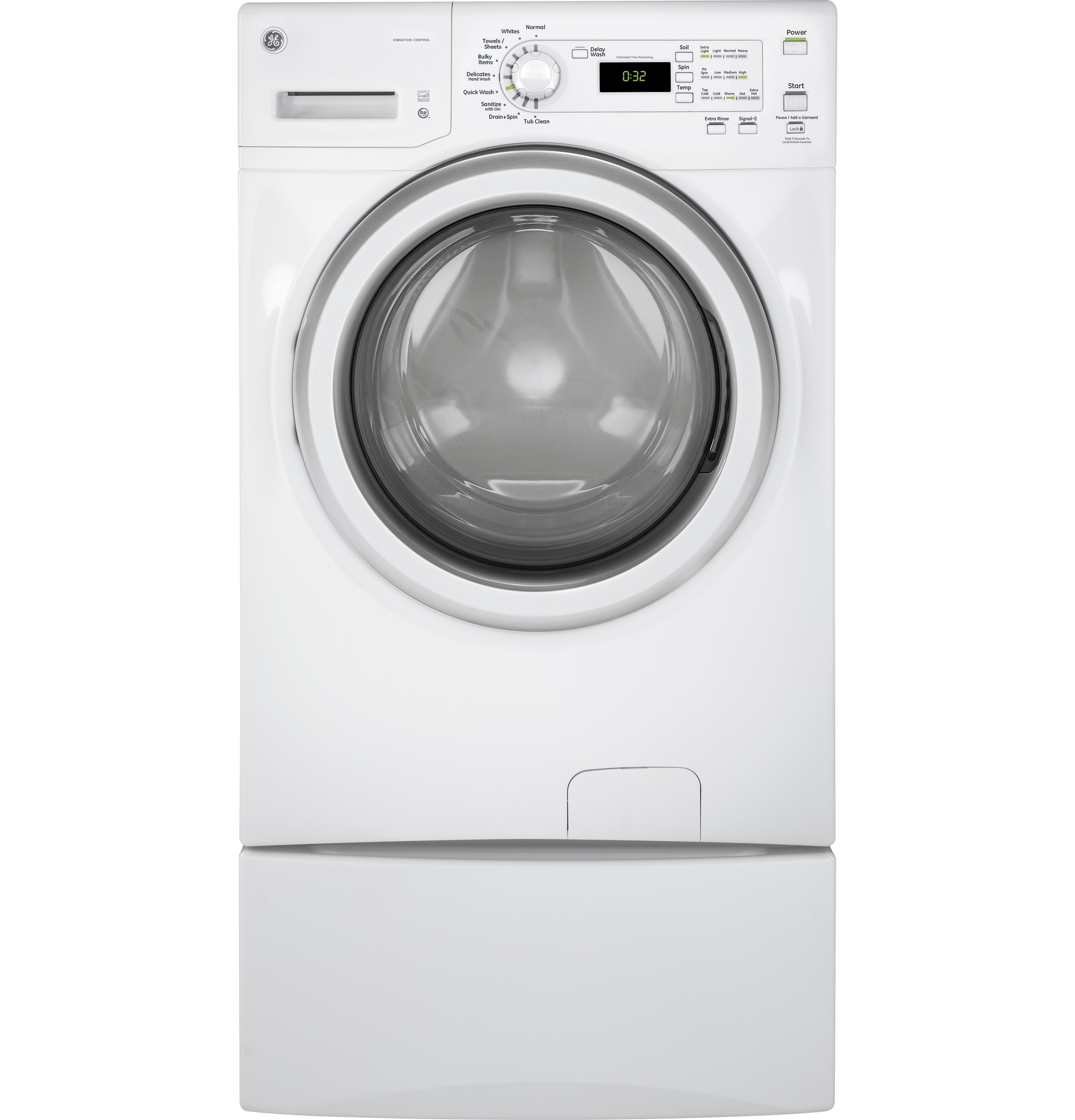 4.1 DOE Cu. Ft. Capacity Frontload Washer GFW400SCKWW, product image 2 of 11