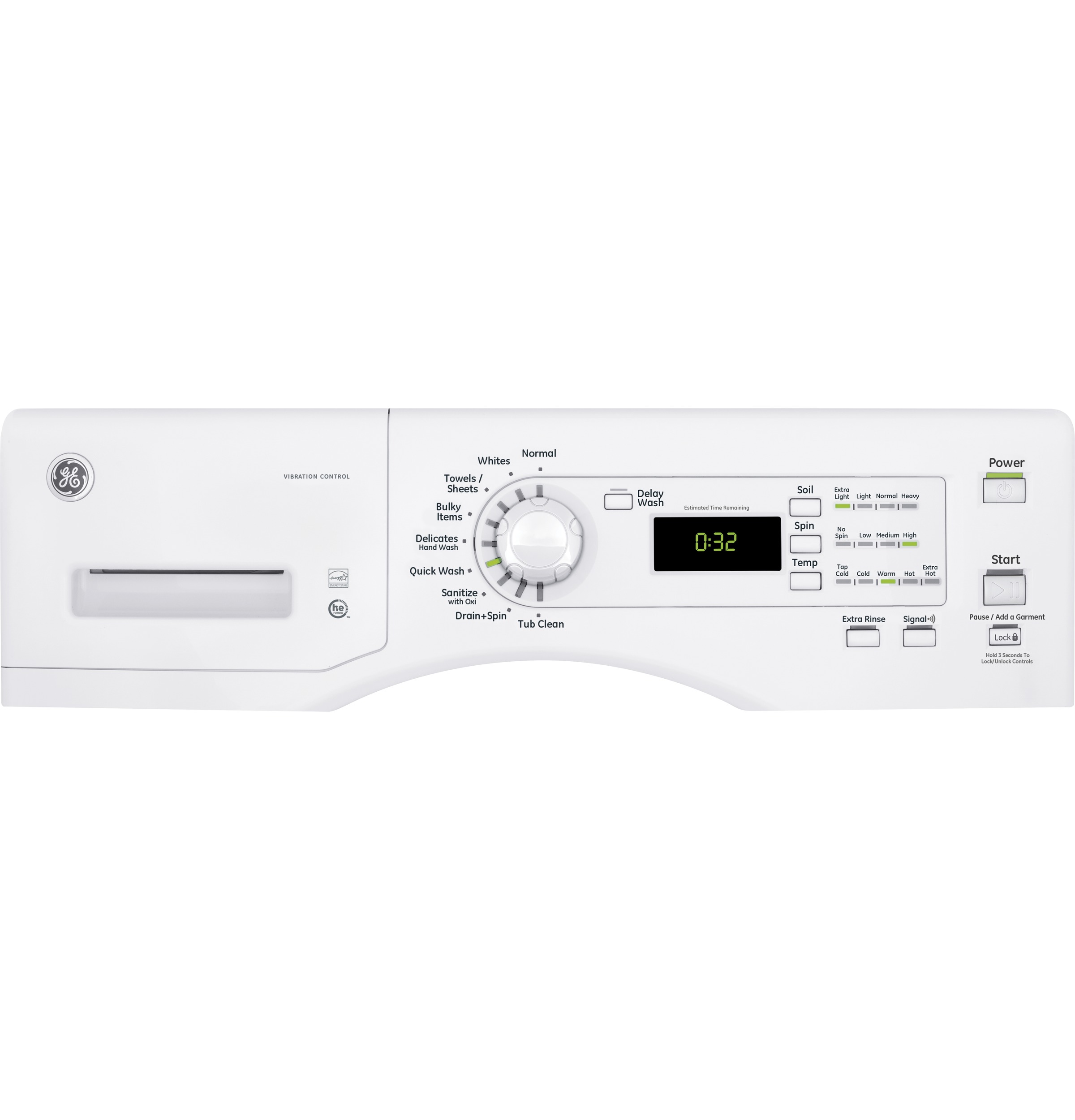 4.1 DOE Cu. Ft. Capacity Frontload Washer GFW400SCKWW, product image 3 of 11