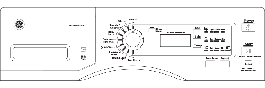 4.1 DOE Cu. Ft. Capacity Frontload Washer GFW400SCKWW, product image 11 of 11