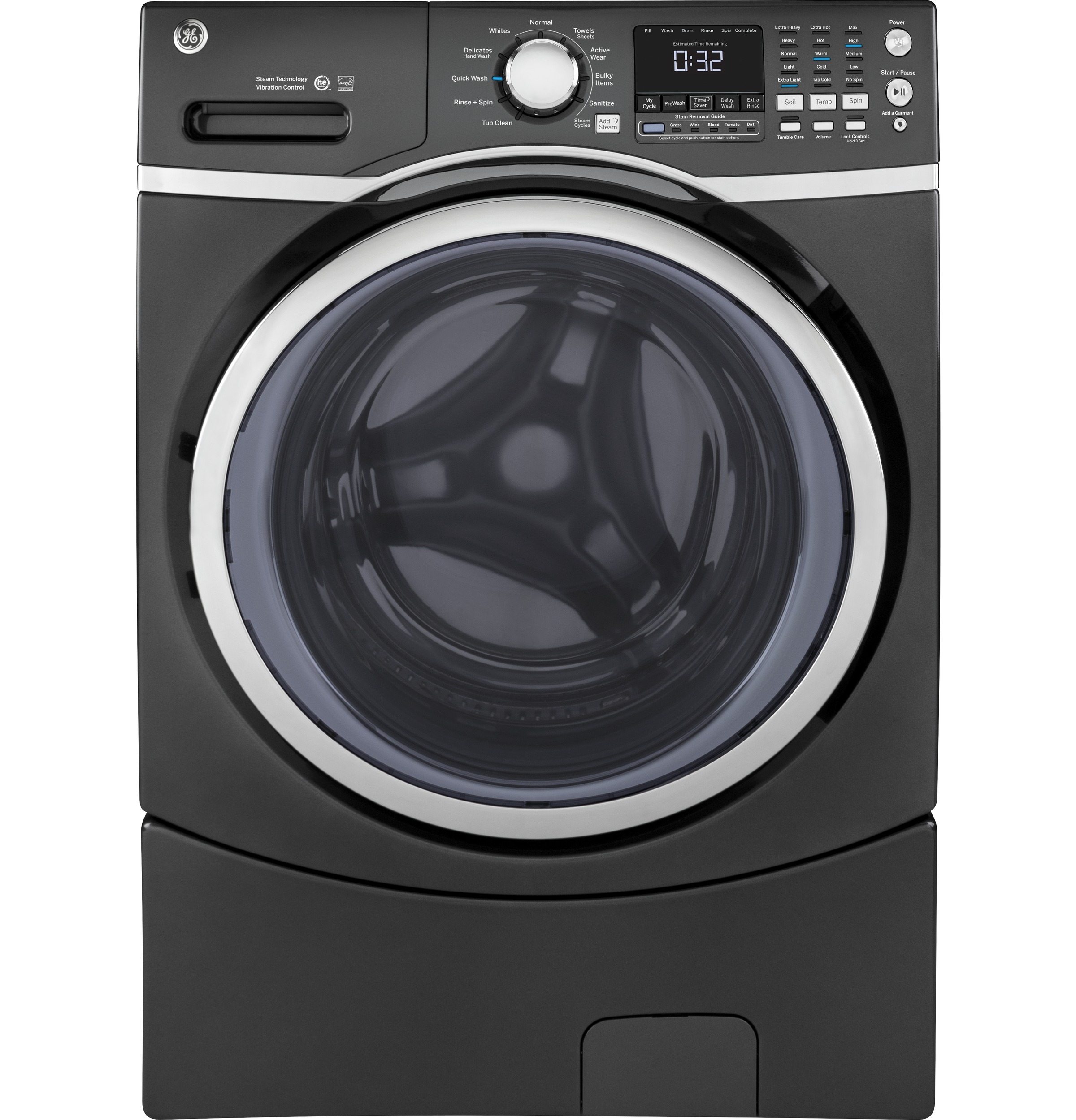 4.5 DOE Cu. Ft. Capacity Frontload Washer with steam GFW450SPKDG
