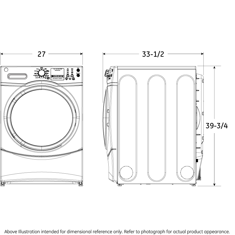 4.5 DOE Cu. Ft. Capacity Frontload Washer with steam GFW450SPKDG