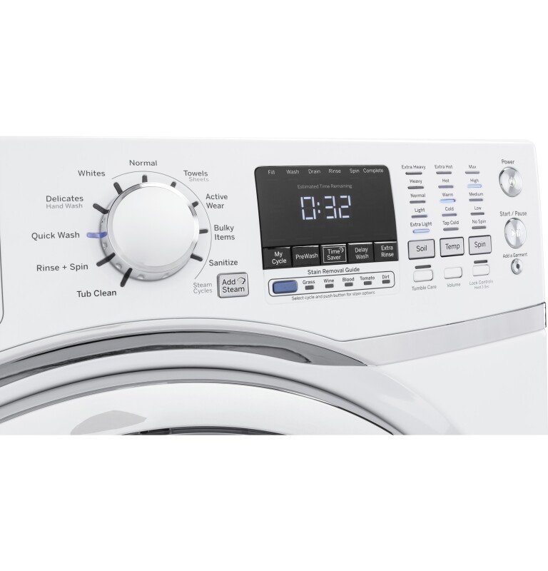 4.5 DOE Cu. Ft. Capacity Frontload Washer with steam GFW450SSKWW