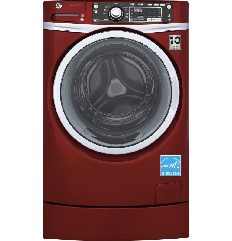 4.9 DOE cu. ft. Capacity RightHeight Front Load Washer with Steam GFW490RPKRR