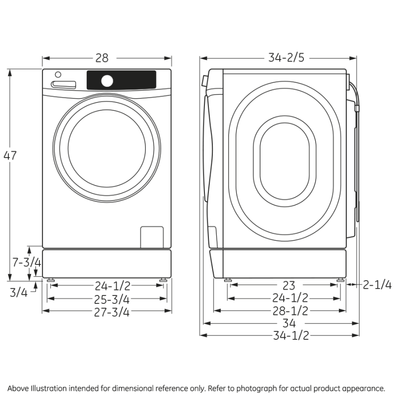 4.9 DOE cu. ft. Capacity RightHeight Front Load Washer with Steam GFW490RPKRR