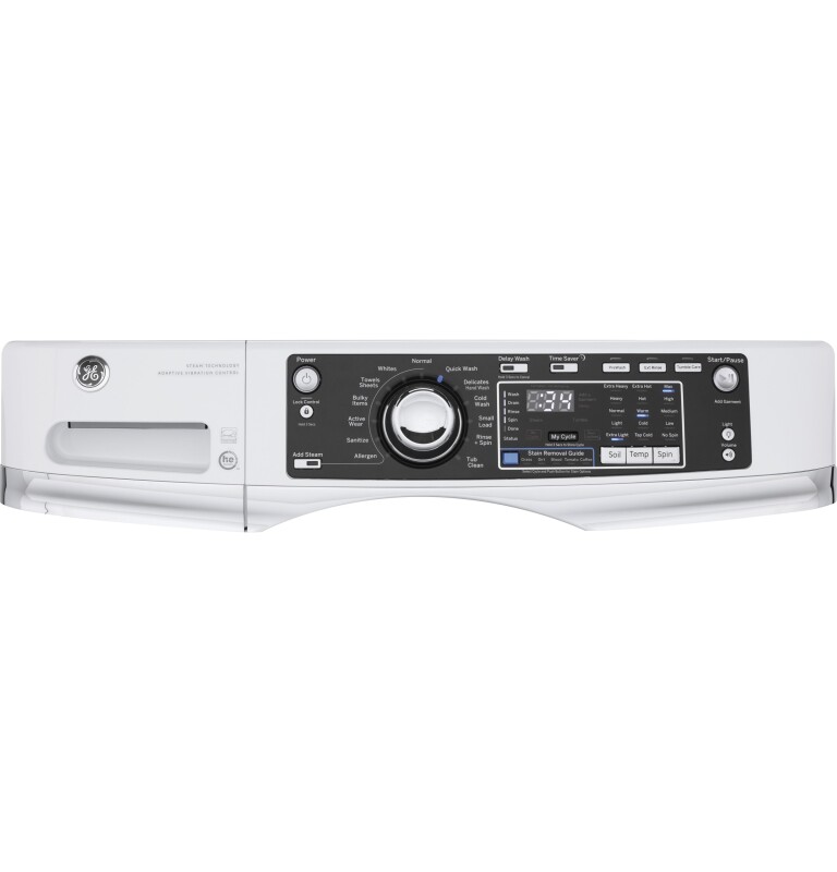 4.9 DOE cu. ft. Capacity RightHeight Front Load Washer with Steam GFW490RSKWW