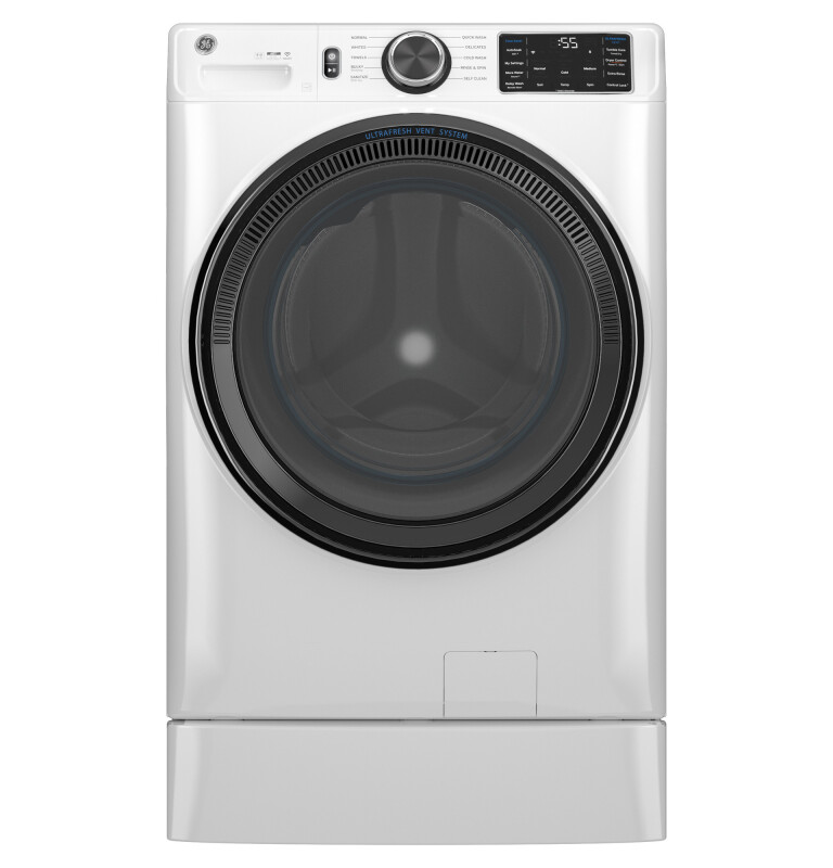 4.6 cu. ft. Capacity Smart Front Load Washer with UltraFresh Vent System with OdorBlock and Sanitize w/Oxi GFW510SCVWW, product image 5 of 83