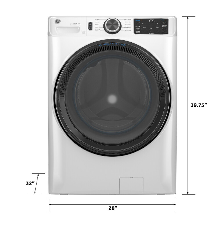 4.6 cu. ft. Capacity Smart Front Load Washer with UltraFresh Vent System with OdorBlock and Sanitize w/Oxi GFW510SCVWW, product image 15 of 83