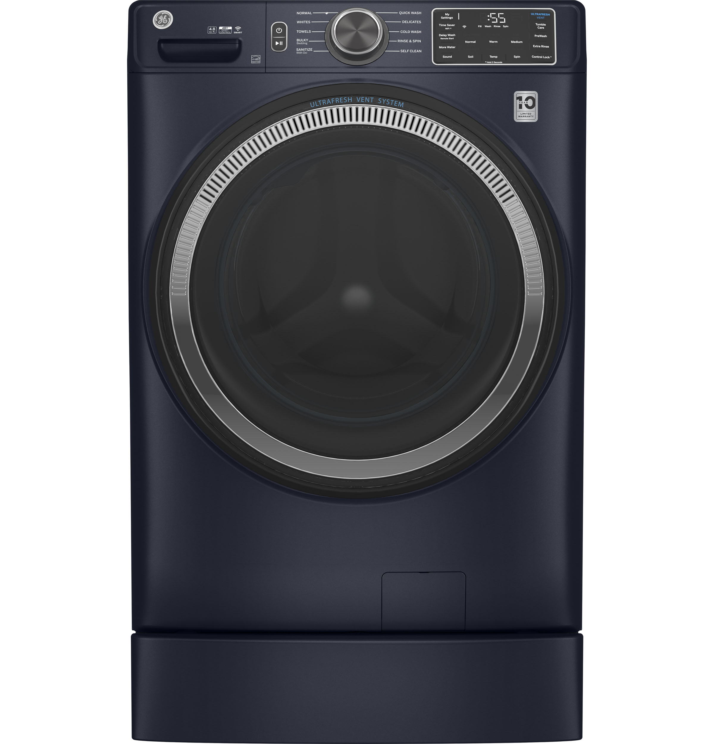 4.8 cu. ft. Capacity Smart Front Load Washer with UltraFresh Vent System with OdorBlock and Sanitize w/Oxi view 16