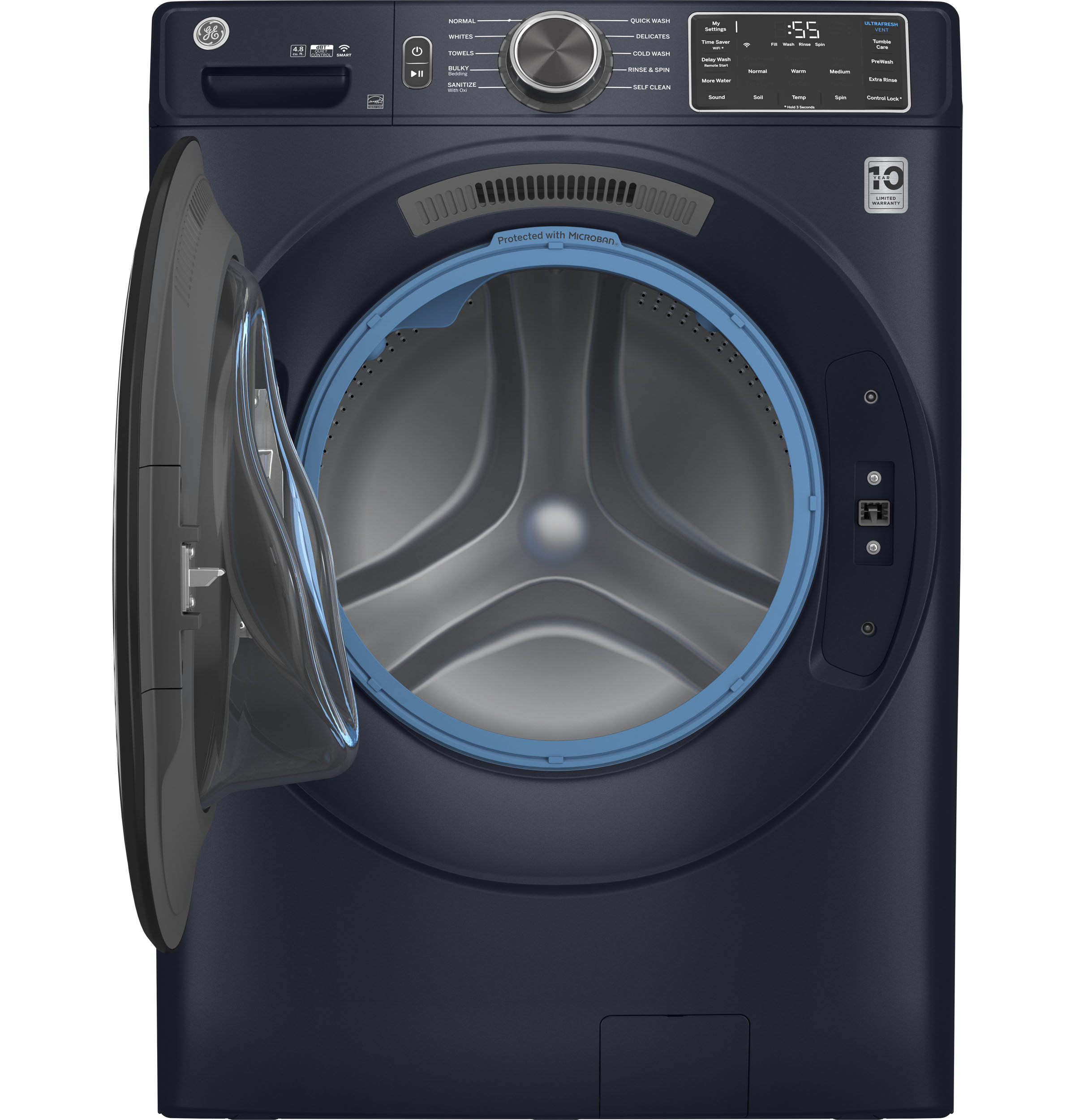 4.8 cu. ft. Capacity Smart Front Load Washer with UltraFresh Vent System with OdorBlock and Sanitize w/Oxi view 15