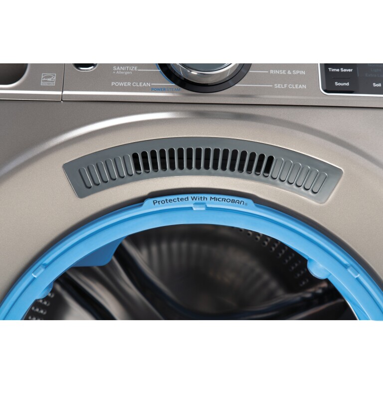 4.8 cu. ft. Capacity Smart Front Load Steam Washer with SmartDispense UltraFresh Vent System with OdorBlock and Steam GFW650SPNSN