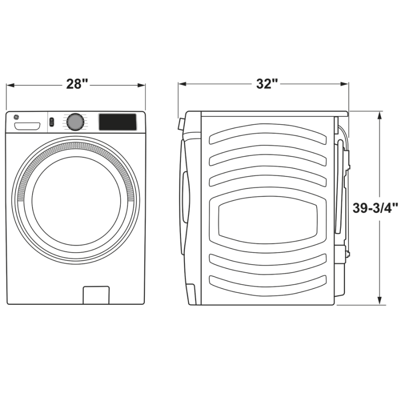 4.8 cu. ft. Capacity Smart Front Load Steam Washer with SmartDispense UltraFresh Vent System with OdorBlock and Steam GFW650SSNWW
