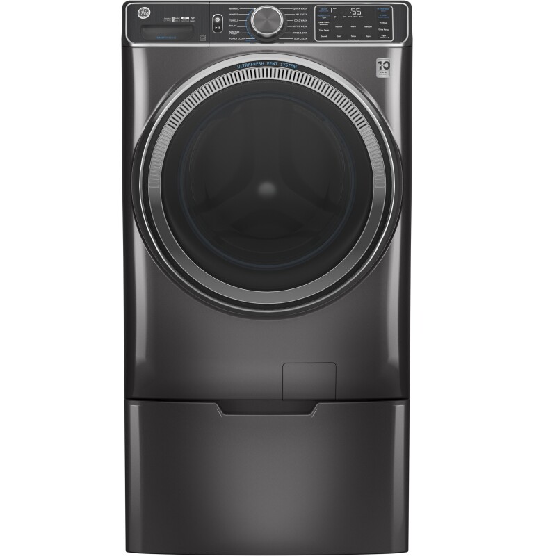 5.0 cu. ft. Capacity Smart Front Load Steam Washer with SmartDispense UltraFresh Vent System with OdorBlock and Steam GFW850SPNDG