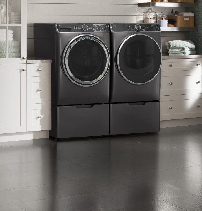 5.0 cu. ft. Capacity Smart Front Load Steam Washer with SmartDispense UltraFresh Vent System with OdorBlock and Steam GFW850SPNDG