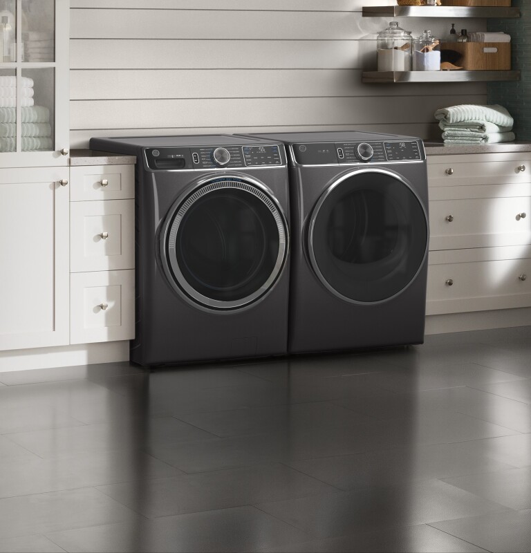 5.0 cu. ft. Capacity Smart Front Load Steam Washer with SmartDispense UltraFresh Vent System with OdorBlock and Steam GFW850SPNDG