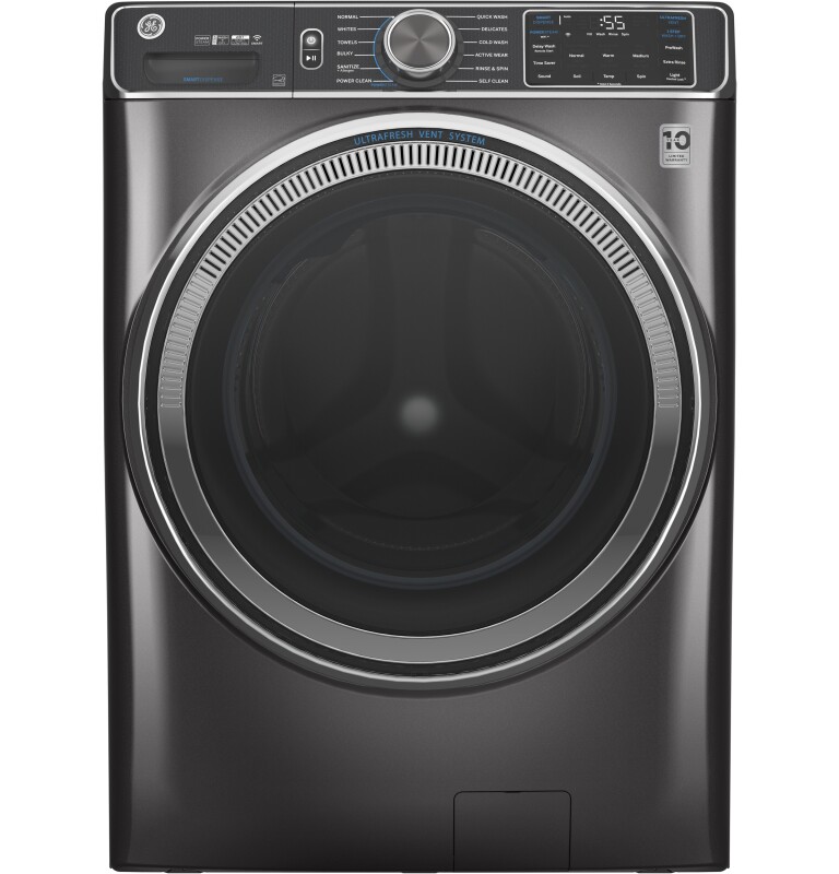 GE 5.0 cu. ft. Capacity Smart Front Load Steam Washer with SmartDispense UltraFresh Vent System with OdorBlock™ and Sanitize + Allergen Diamond Gray GFW850SPNDG Picture 1