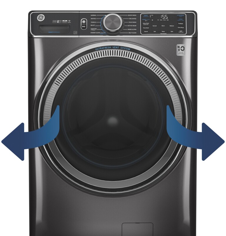 5.0 cu. ft. Capacity Smart Front Load Steam Washer with SmartDispense UltraFresh Vent System with OdorBlock and Steam GFW850SPNRS