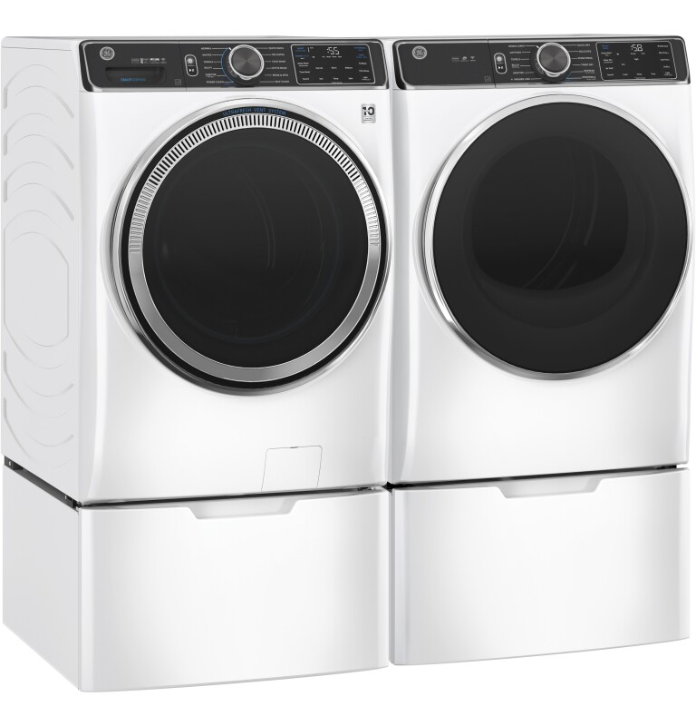 5.0 cu. ft. Capacity Smart Front Load Steam Washer with SmartDispense UltraFresh Vent System with OdorBlock and Steam GFW850SSNWW