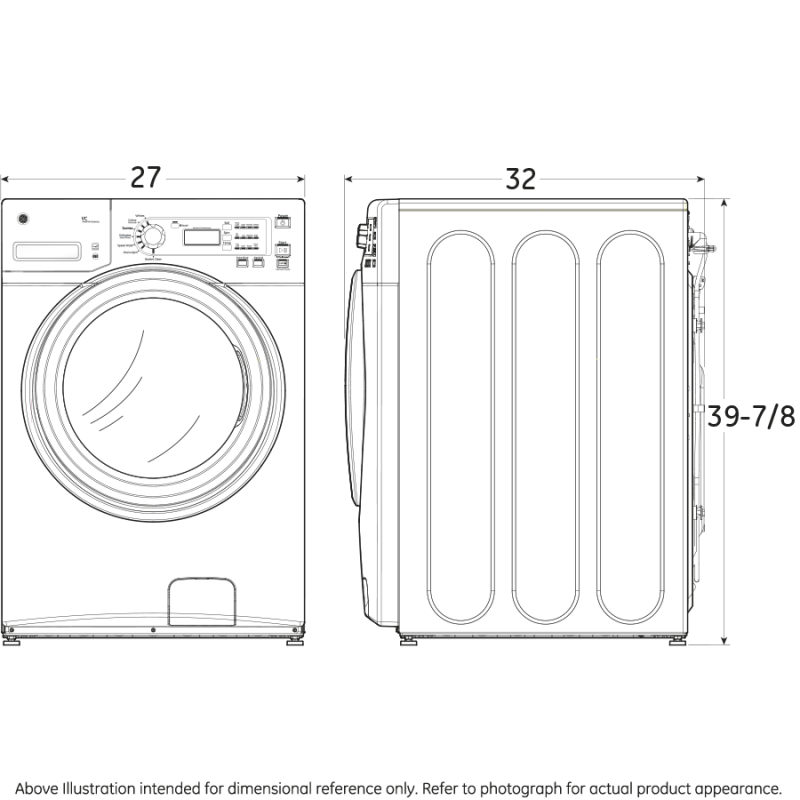 3.6 DOE Cu. Ft. Capacity Front load Washer with Stainless Steel Basket GFWH1200DWW