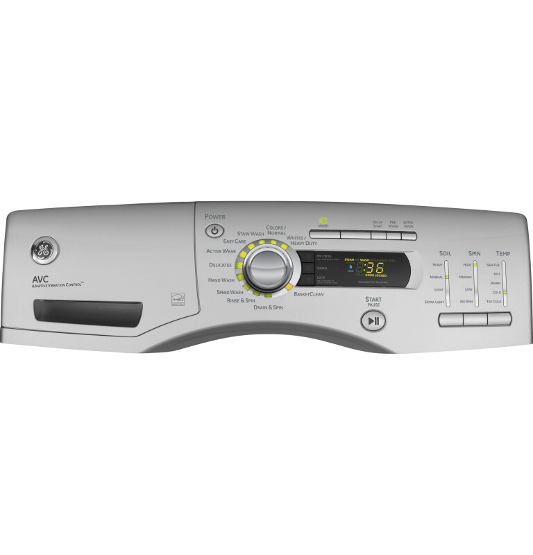 4.1 DOE cu. ft. stainless steel capacity frontload washer GFWH2405LMS
