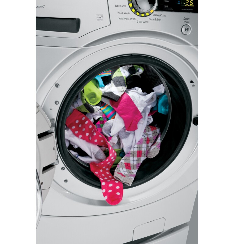 4.1 DOE cu. ft. stainless steel capacity frontload washer GFWH2405LMS