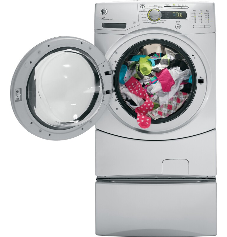 4.1 DOE cu. ft. stainless steel capacity frontload washer GFWH2405LMS