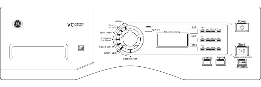 3.6 DOE Cu. Ft. Capacity Frontload Washer with Stainless Steel Basket GFWN1100DWW
