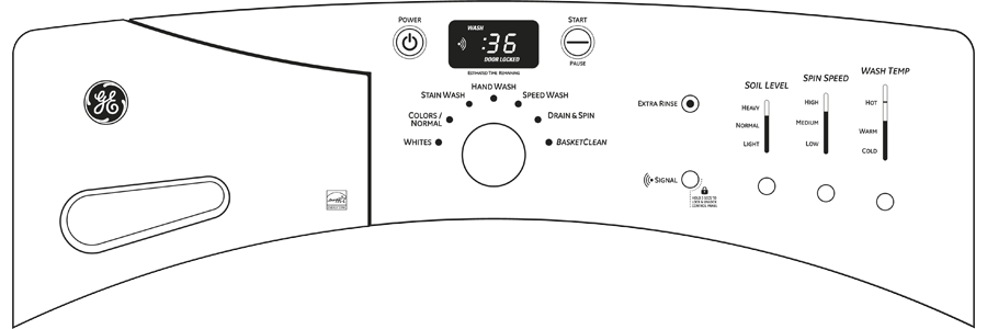 3.5 DOE Cu. Ft. Capacity Frontload Washer GFWN1100LWW