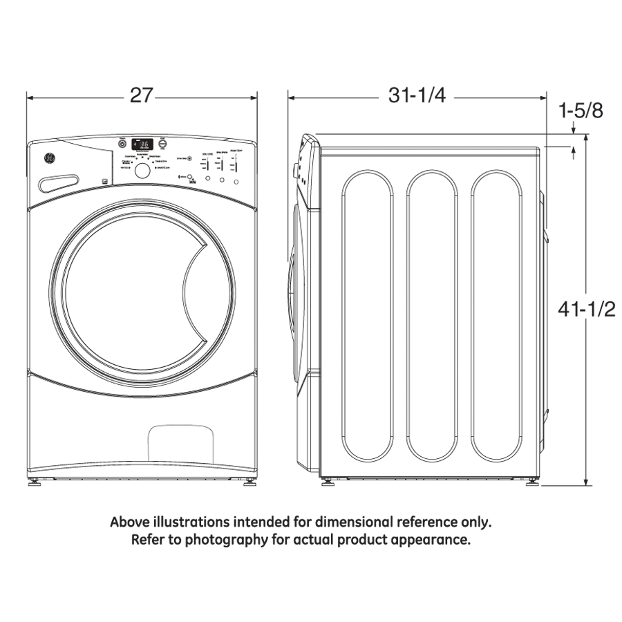 3.5 DOE Cu. Ft. Capacity Frontload Washer GFWN1100LWW