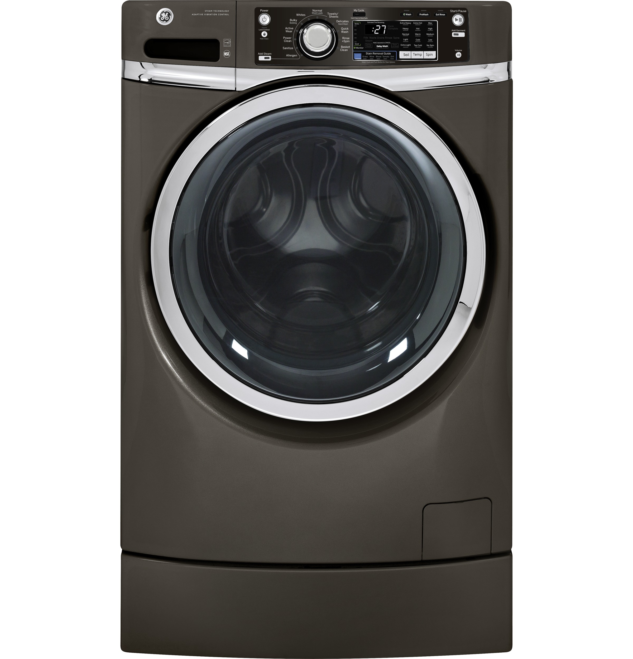 4.5 DOE cu. ft. capacity RightHeight Design Front Load washer GFWR2705HMC