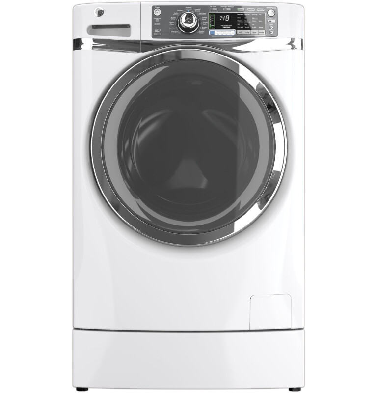 4.8 DOE cu. ft. capacity RightHeight Design Front Load washer GFWR4800FWW