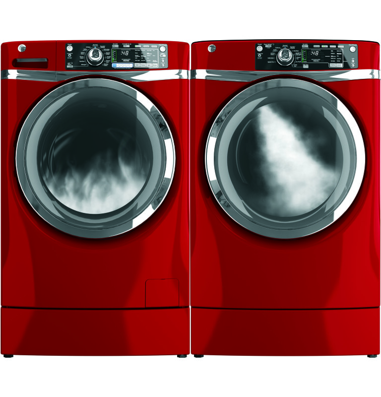 4.8 DOE cu. ft. capacity RightHeight Design Front Load washer GFWR4805FRR