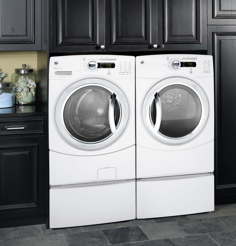 4.1 DOE cu. ft. stainless steel capacity frontload washer with Steam GFWS3500LWW