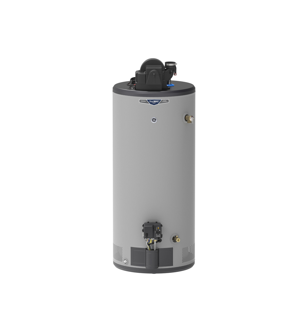 RealMAX Choice 40-Gallon Short Natural Gas Power Vent Water Heater GG40S08AYV