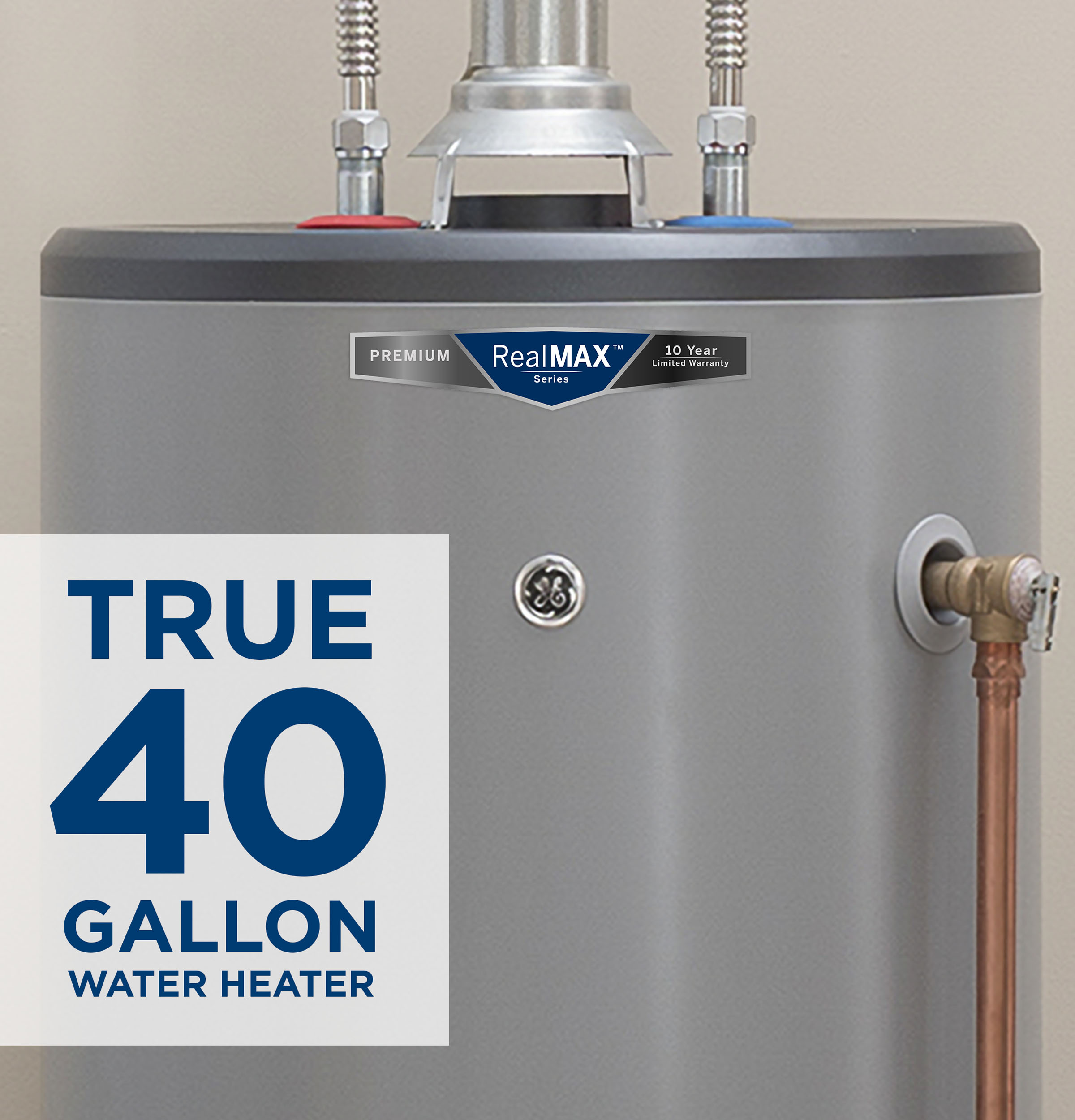 RealMAX Premium 40-Gallon Short Natural Gas Atmospheric Water Heater view 9