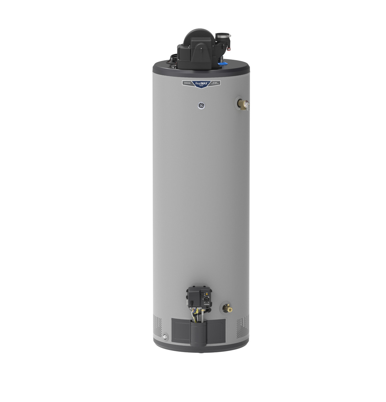 RealMAX Choice 40-Gallon Tall Natural Gas Power Vent Water Heater GG40T08AYV