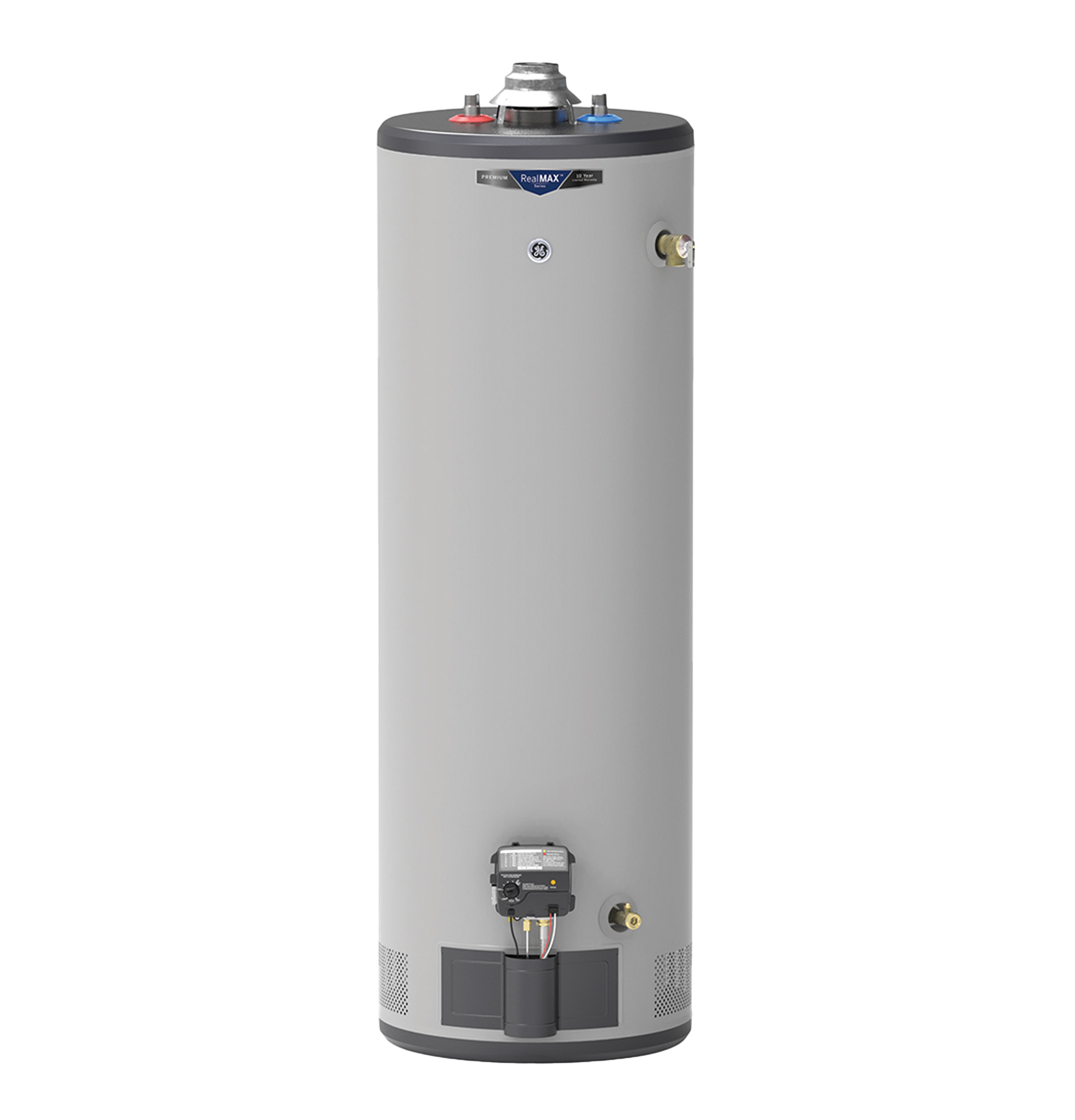 RealMAX Premium 40-Gallon Tall Natural Gas Atmospheric Water Heater GG40T10BXR