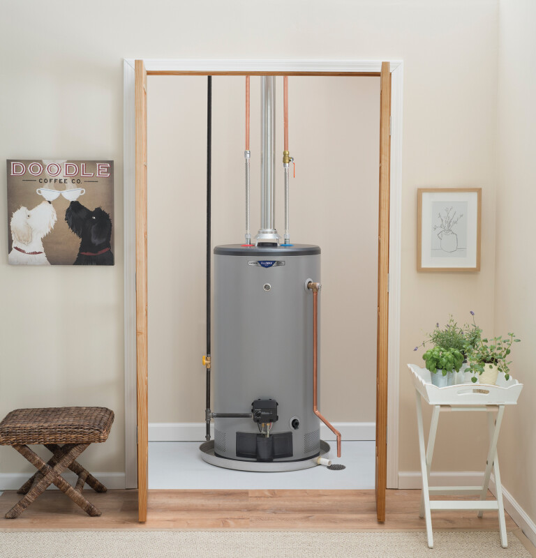 RealMAX Platinum 50-Gallon Short Natural Gas Atmospheric Water Heater GG50S12BXR