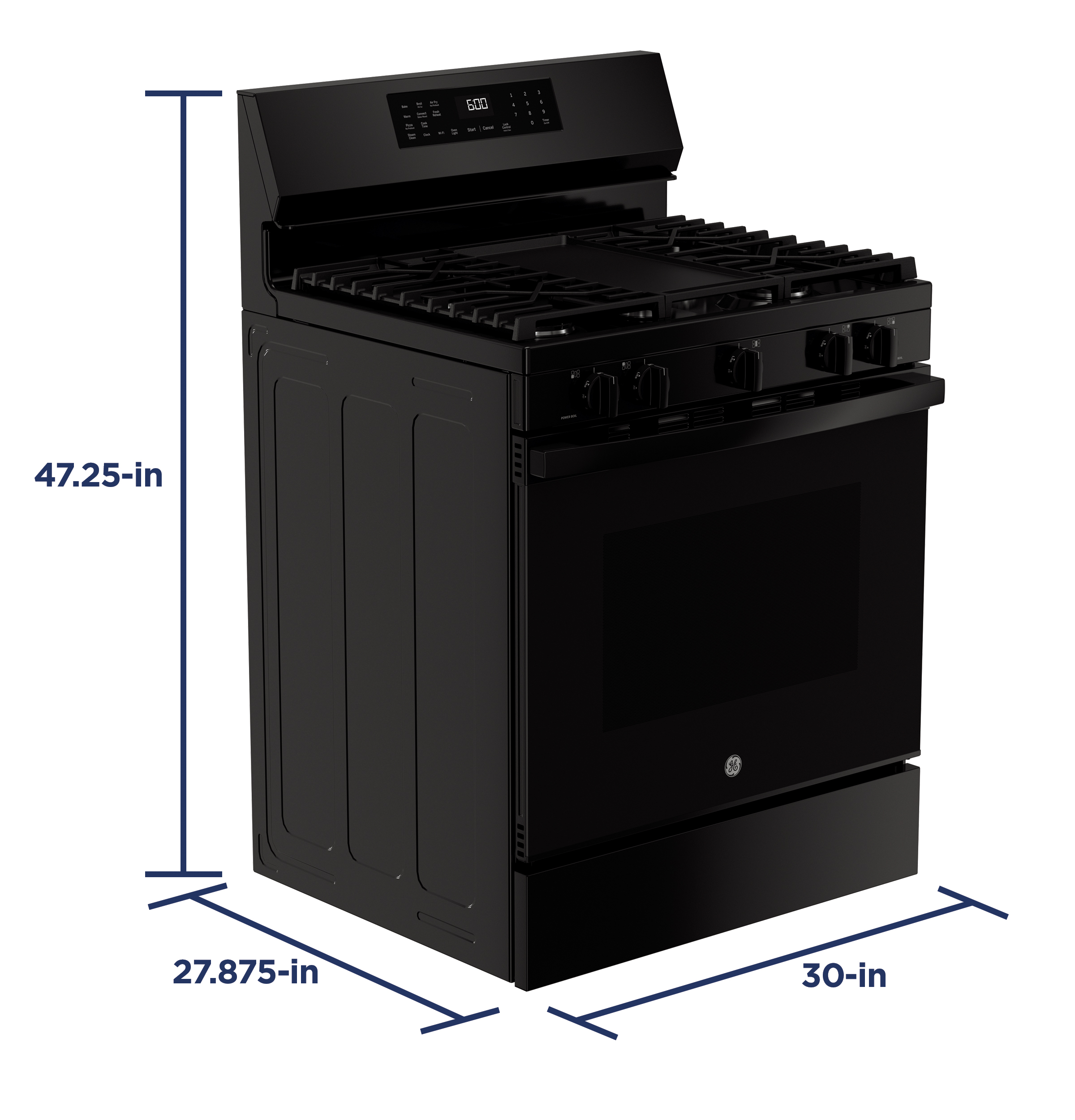 30" Free-Standing Gas Convection Range with No Preheat Air Fry and EasyWash Oven Tray view 15