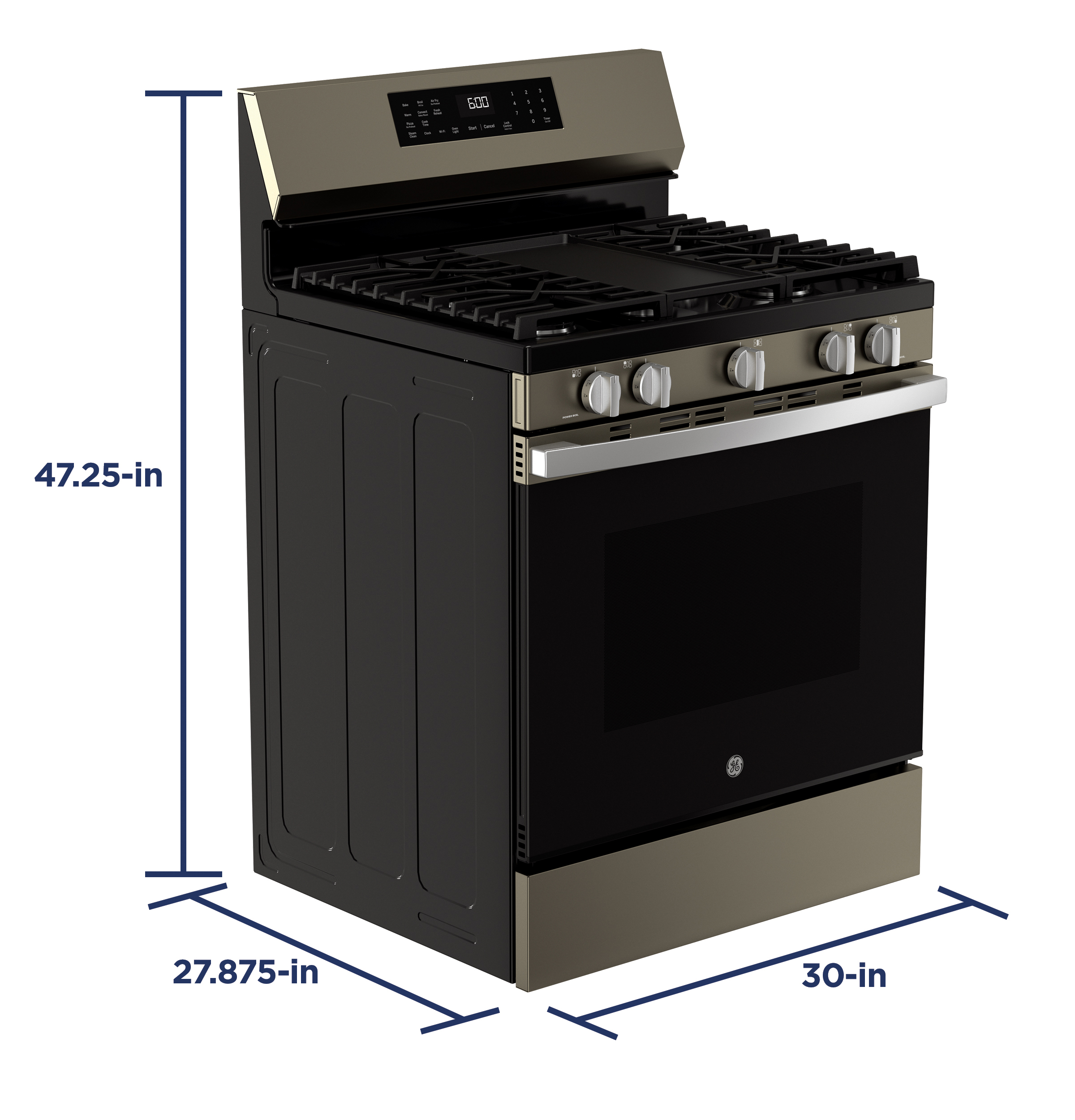 30" Free-Standing Gas Convection Range with No Preheat Air Fry and EasyWash Oven Tray view 15