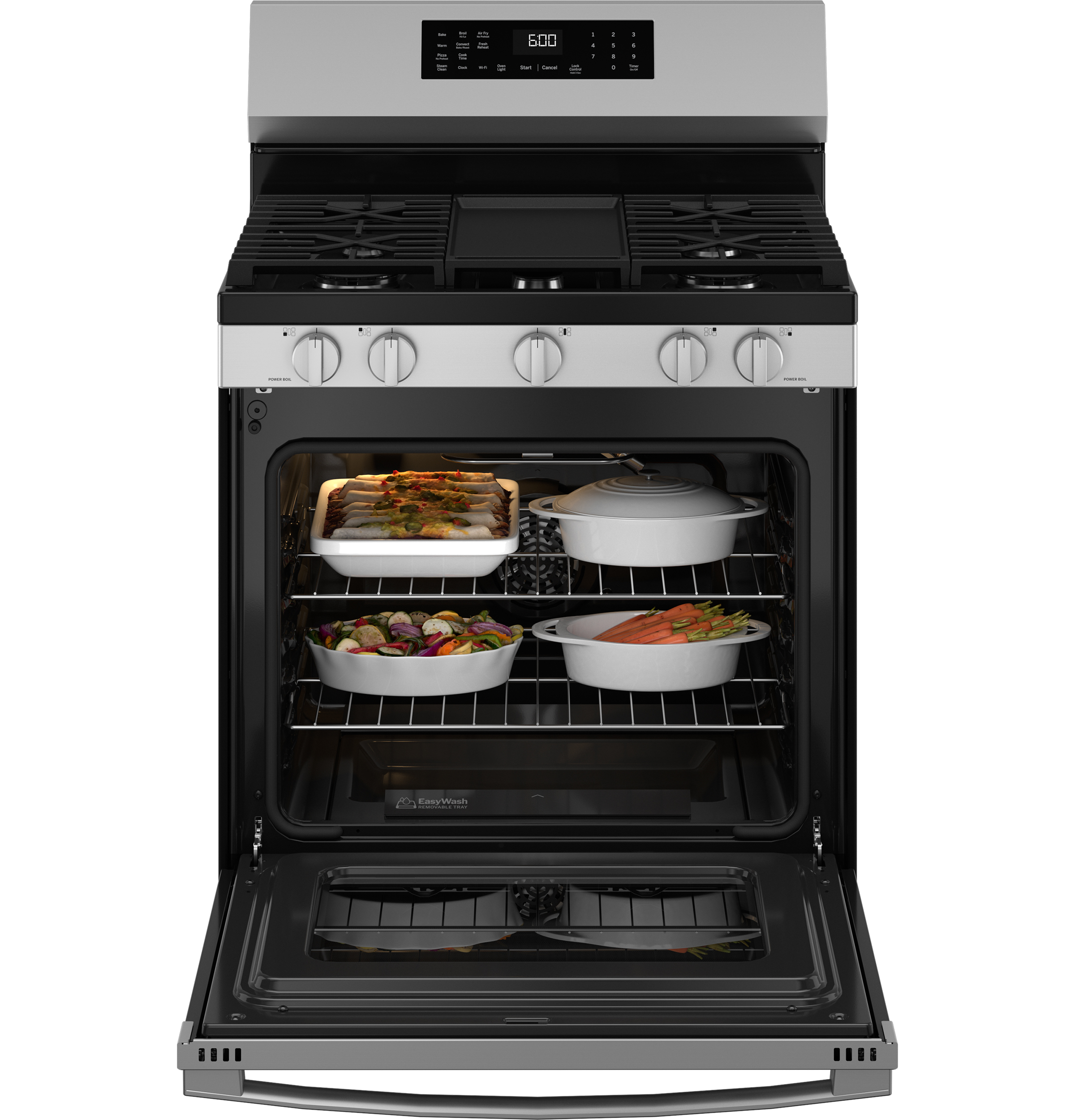 30" Free-Standing Gas Convection Range with No Preheat Air Fry and EasyWash Oven Tray view 22