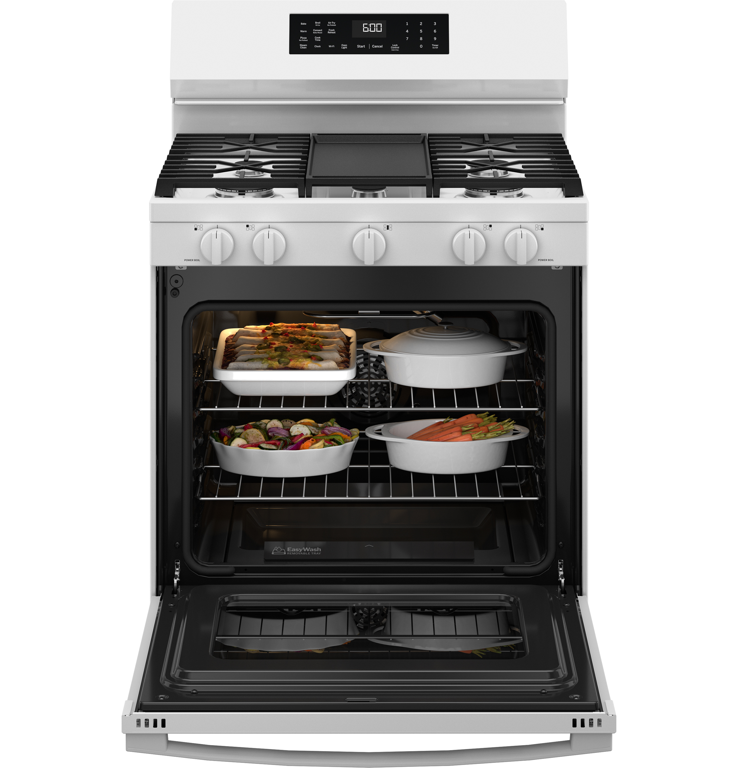30" Free-Standing Gas Convection Range with No Preheat Air Fry and EasyWash Oven Tray view 22