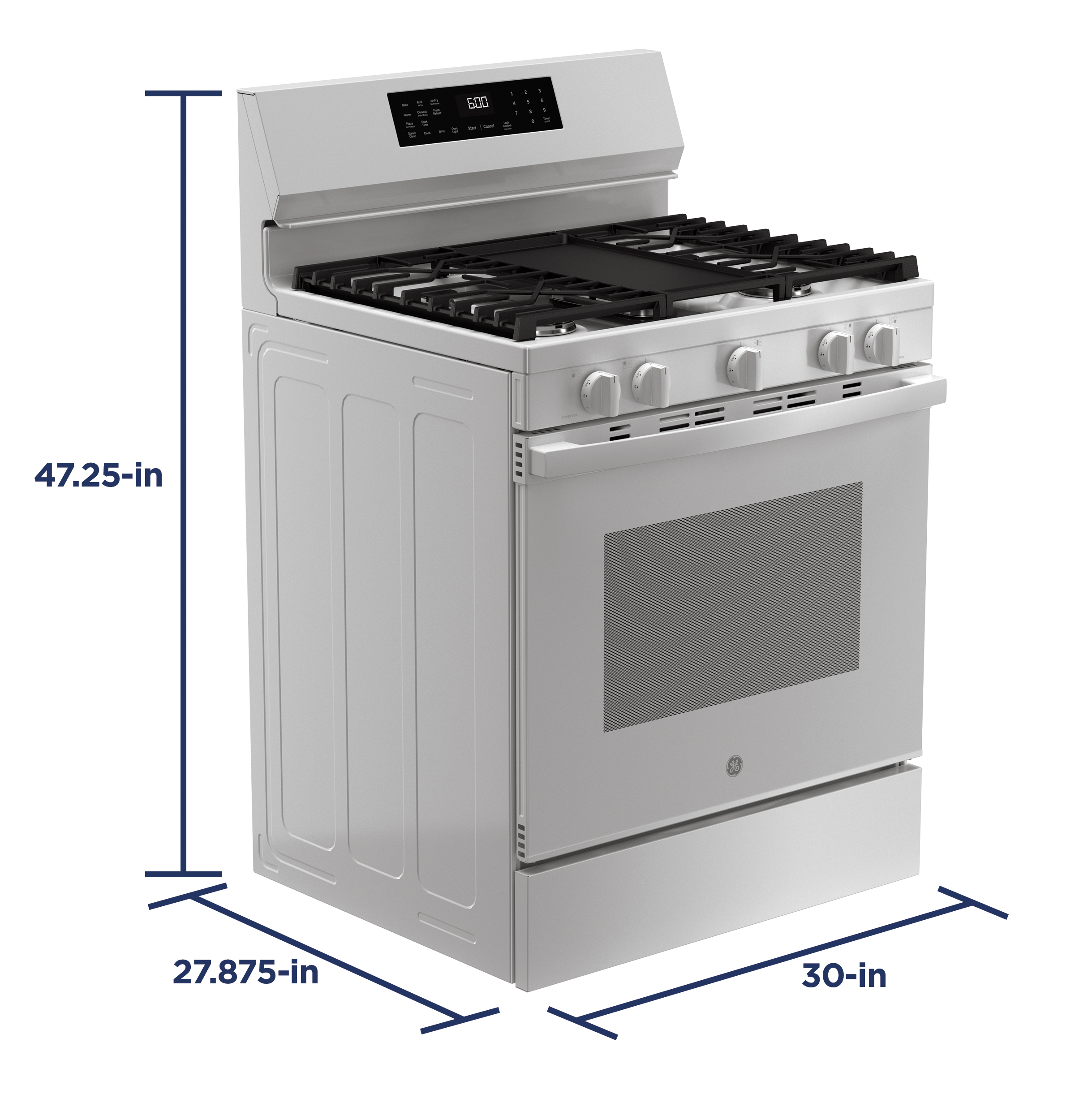 30" Free-Standing Gas Convection Range with No Preheat Air Fry and EasyWash Oven Tray view 15