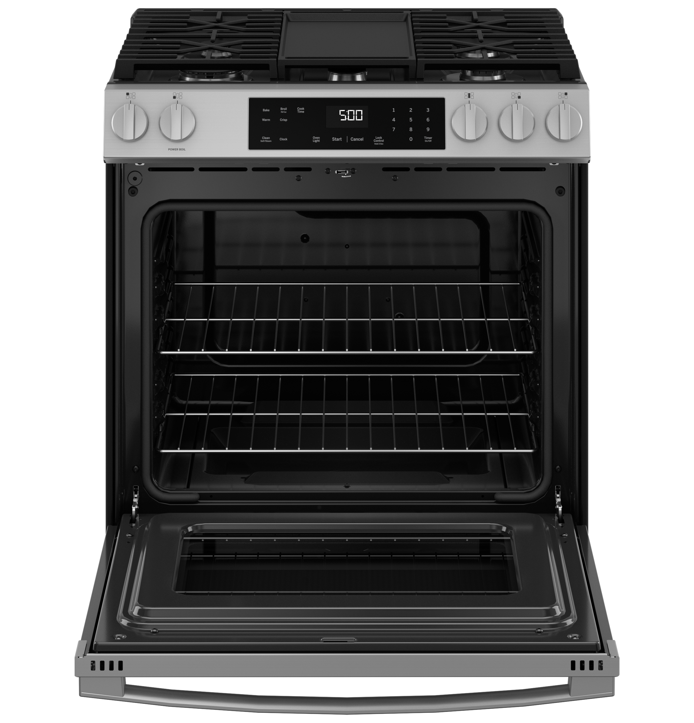 30" Slide-In Front-Control Gas Range with Crisp Mode view 22