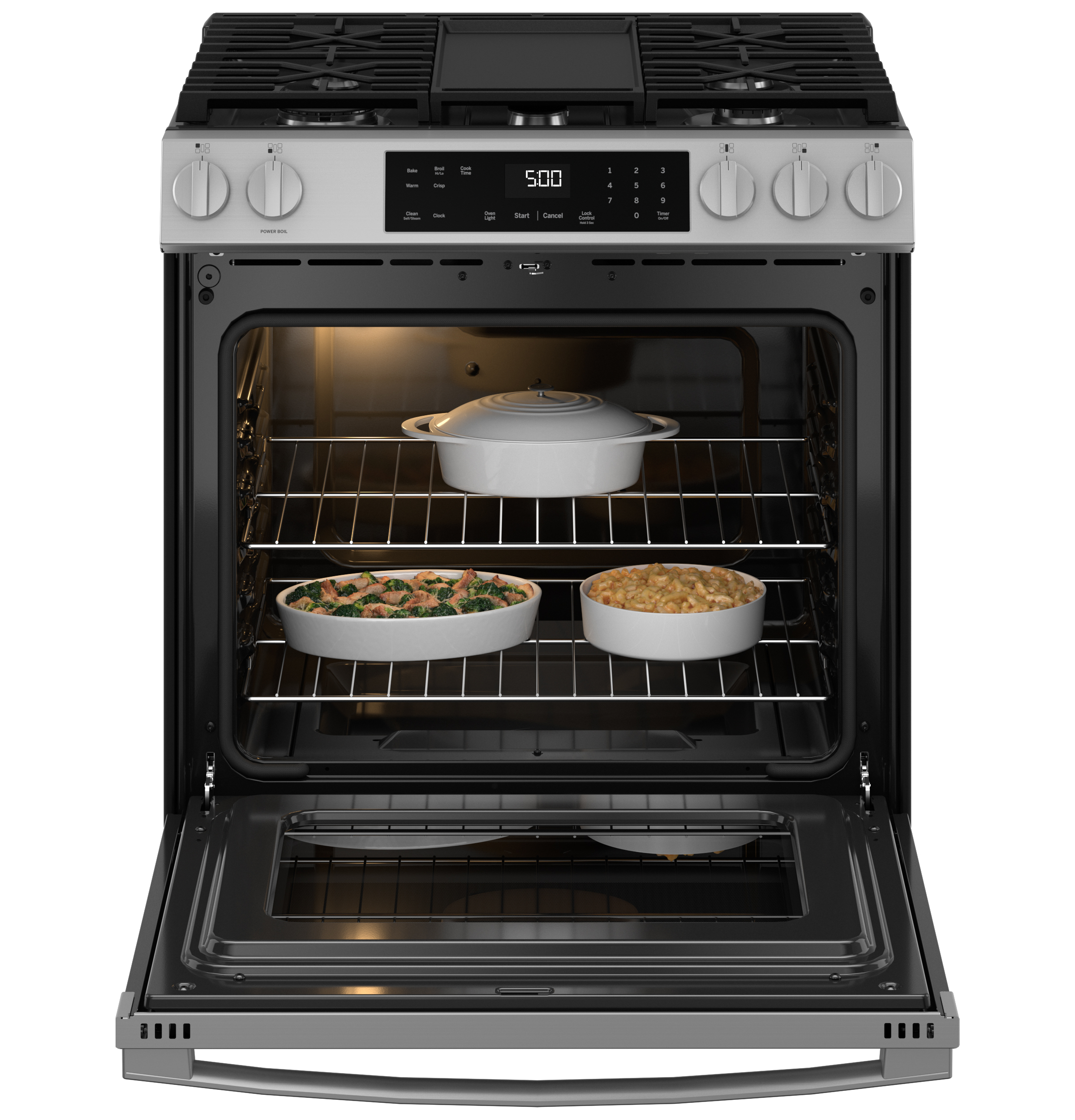 30" Slide-In Front-Control Gas Range with Crisp Mode view 21